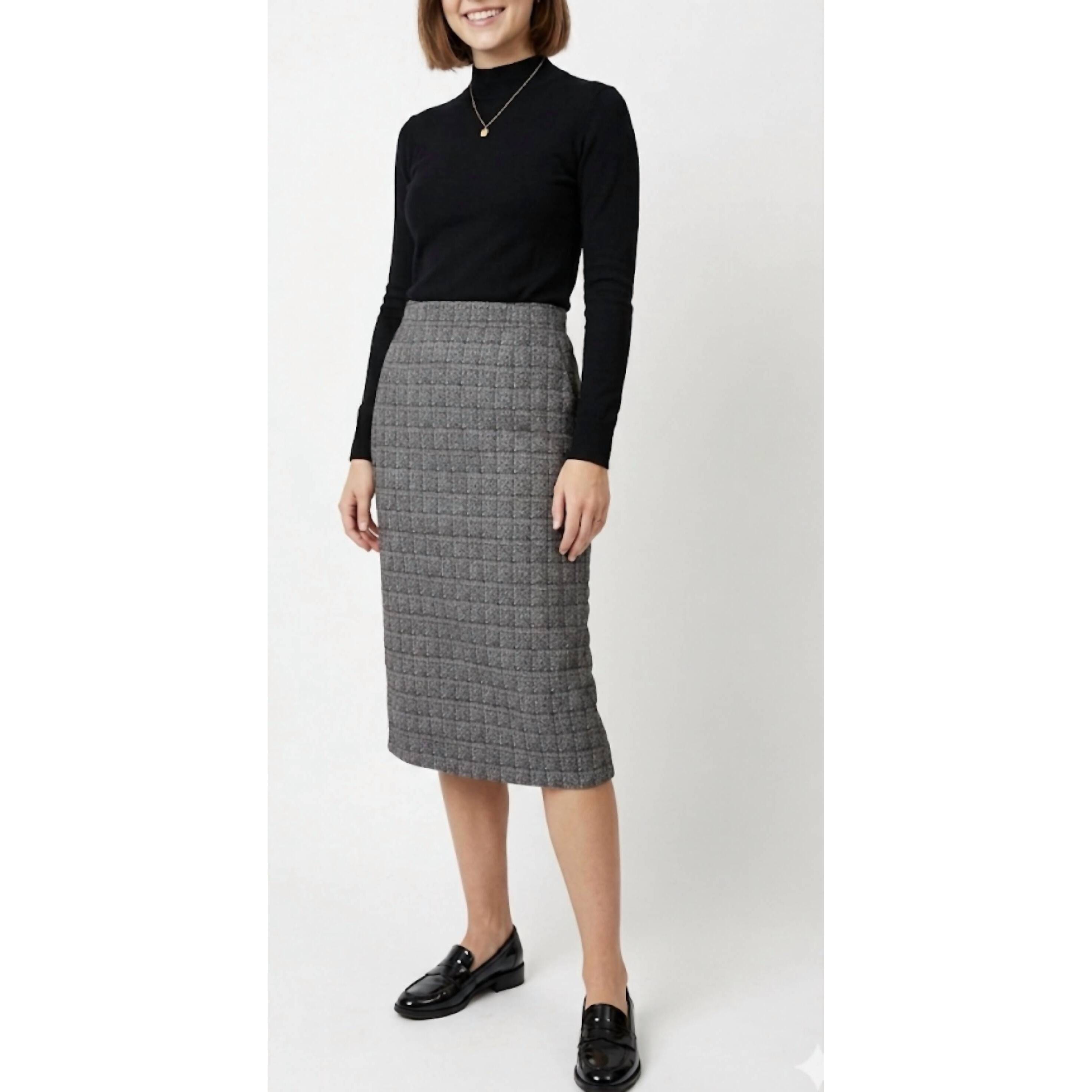 New Odeeh Women's Midi Skirt In Black Cooper